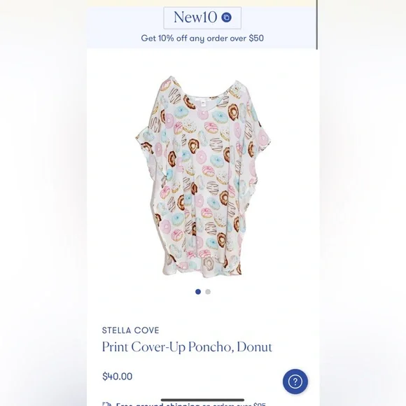 One piece swimsuit with matching cover up doughnut Stella cove